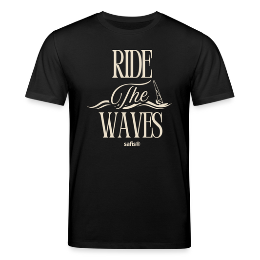 Unisex Bio-T-Shirt CREATOR -ride the waves- - Schwarz