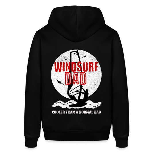 Unisex Bio-Hoodie -windsurf dad- - Schwarz