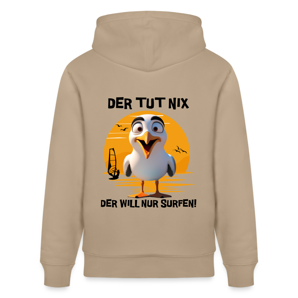 Unisex Bio-Hoodie CRUISER -der tut nix- - Beige
