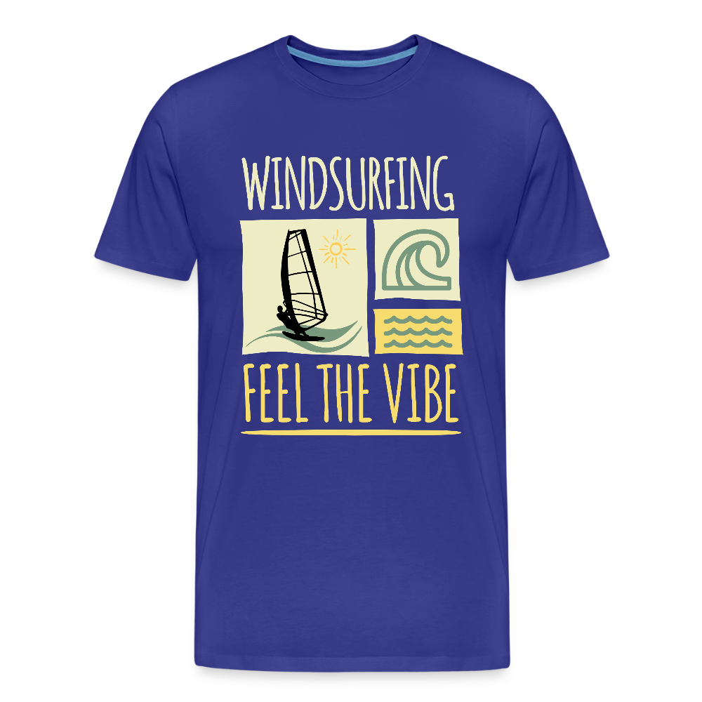 Männer Premium Bio T-Shirt -feel the vibe- - Königsblau