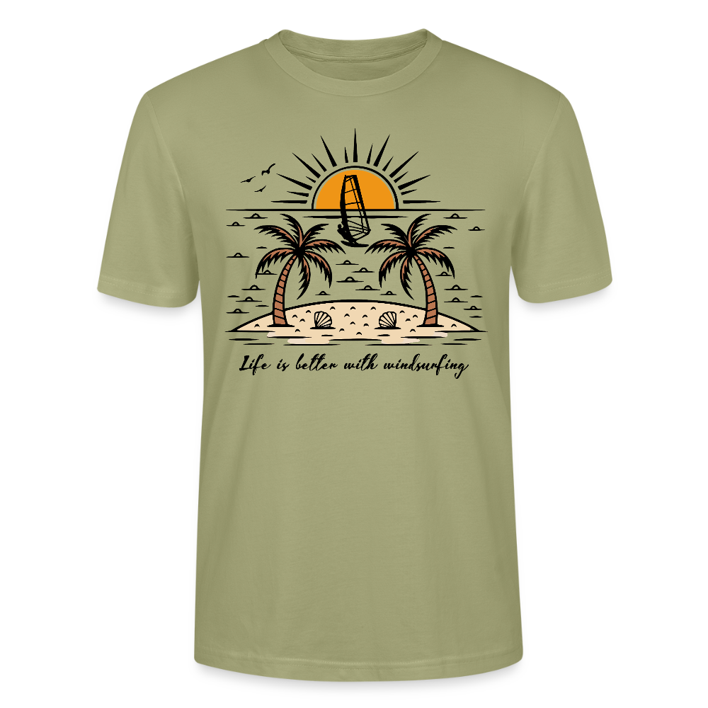 Unisex T-Shirt CRAFTER -better life- - Nebelgrün