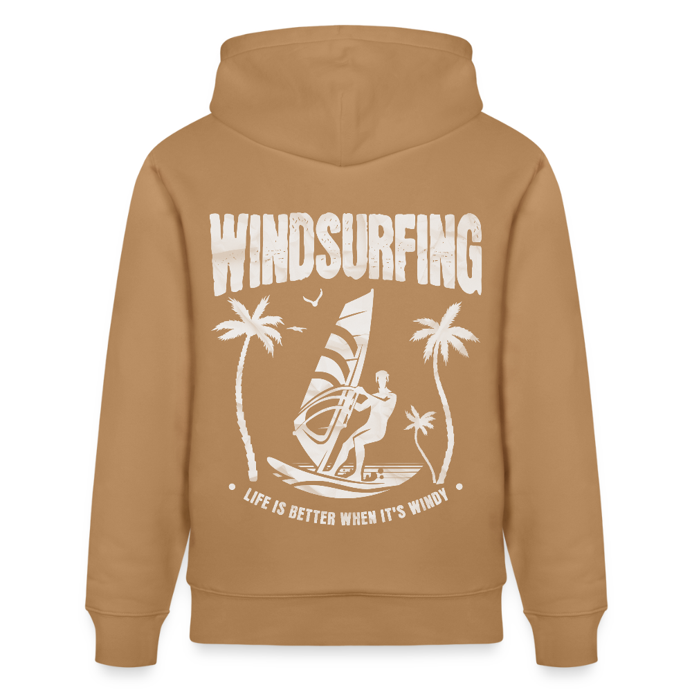 Unisex Bio-Hoodie CRUISER -better life- - Karamell