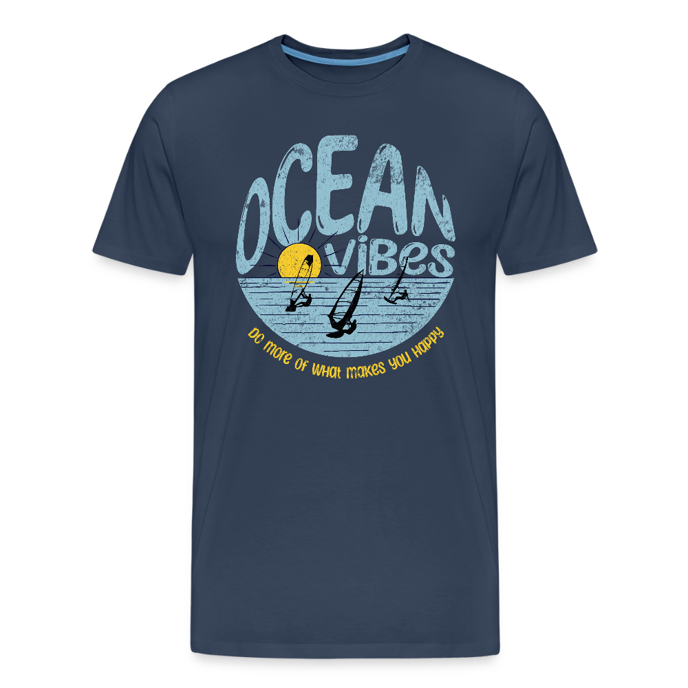 Männer Premium Bio T-Shirt -do more- - Navy