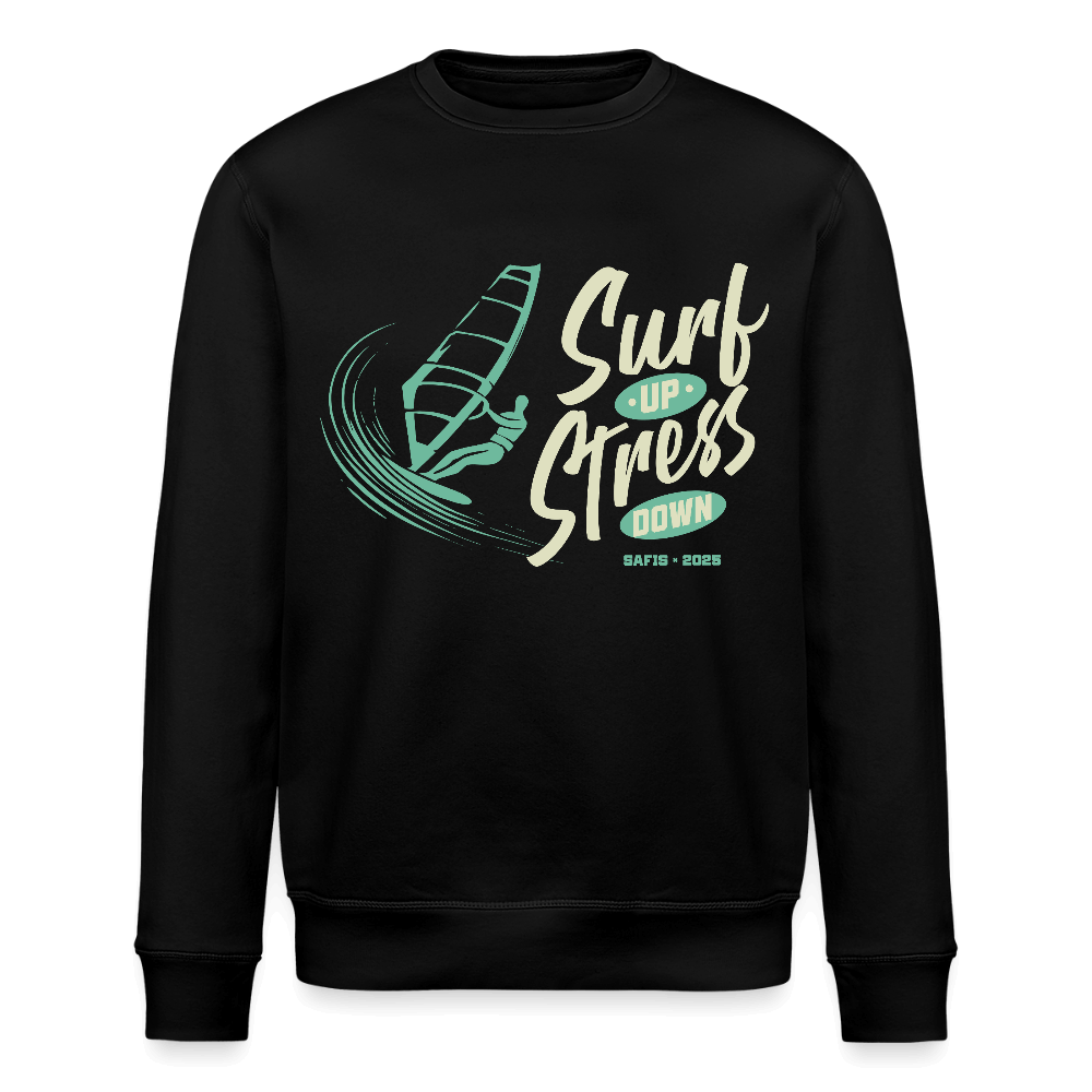 Windsurfer Hoodie ROLLER -surf up- - Schwarz
