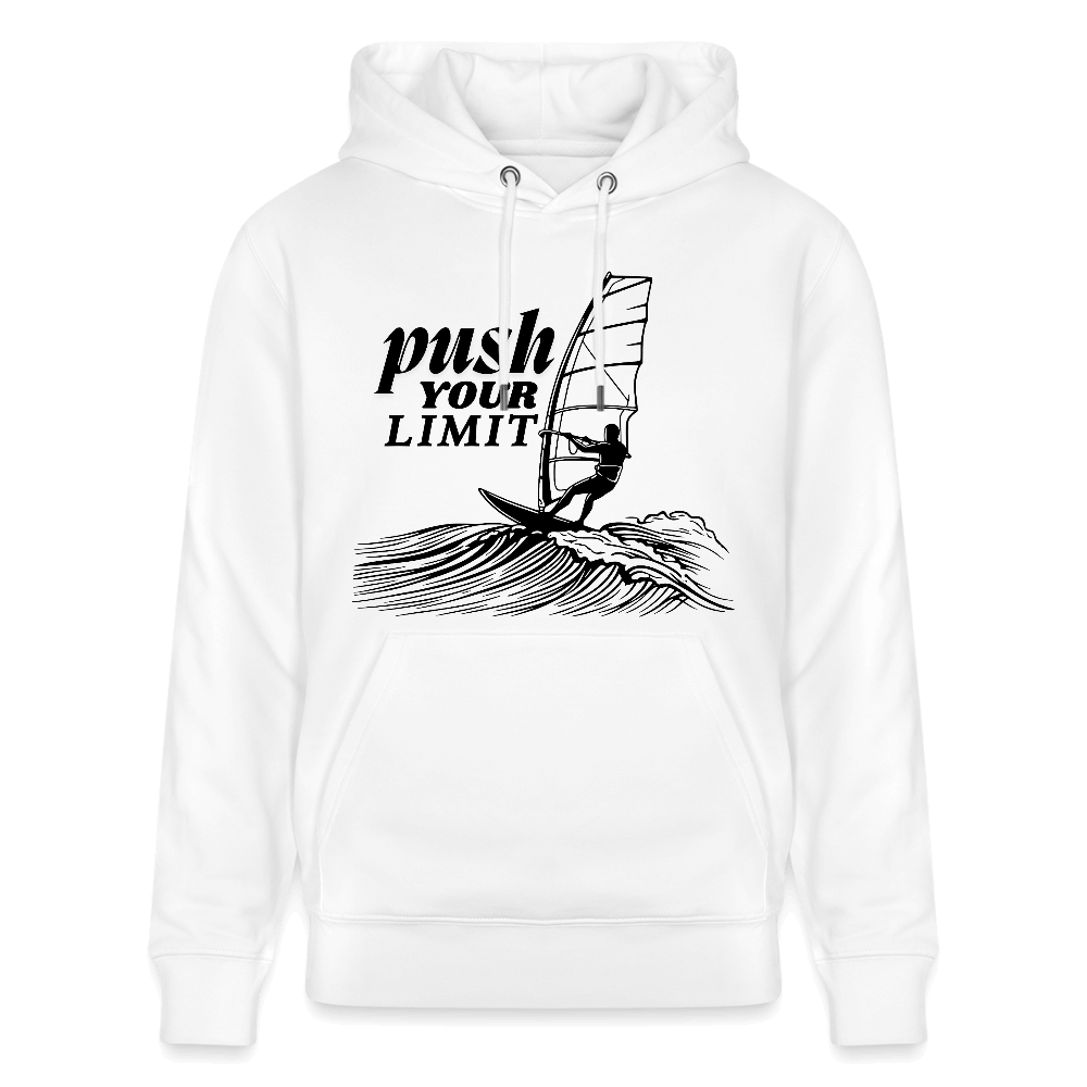 Nachhaltiger Hoodie push – Windsurf Geschenk - Weiß