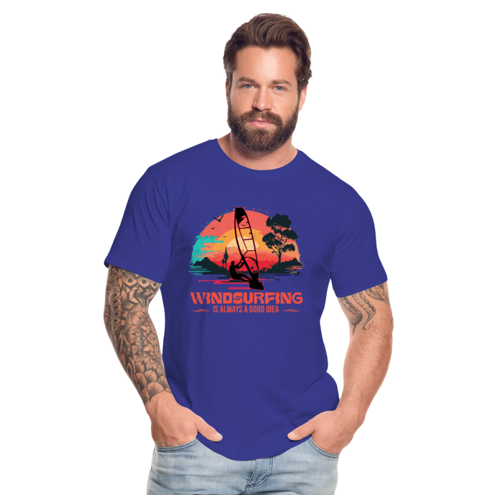 Männer Premium Bio T-Shirt -good idea- - Königsblau