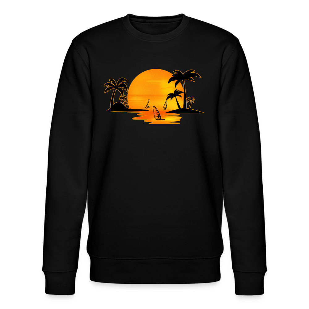 Unisex Bio-Sweatshirt CHANGER -sunset- - Schwarz