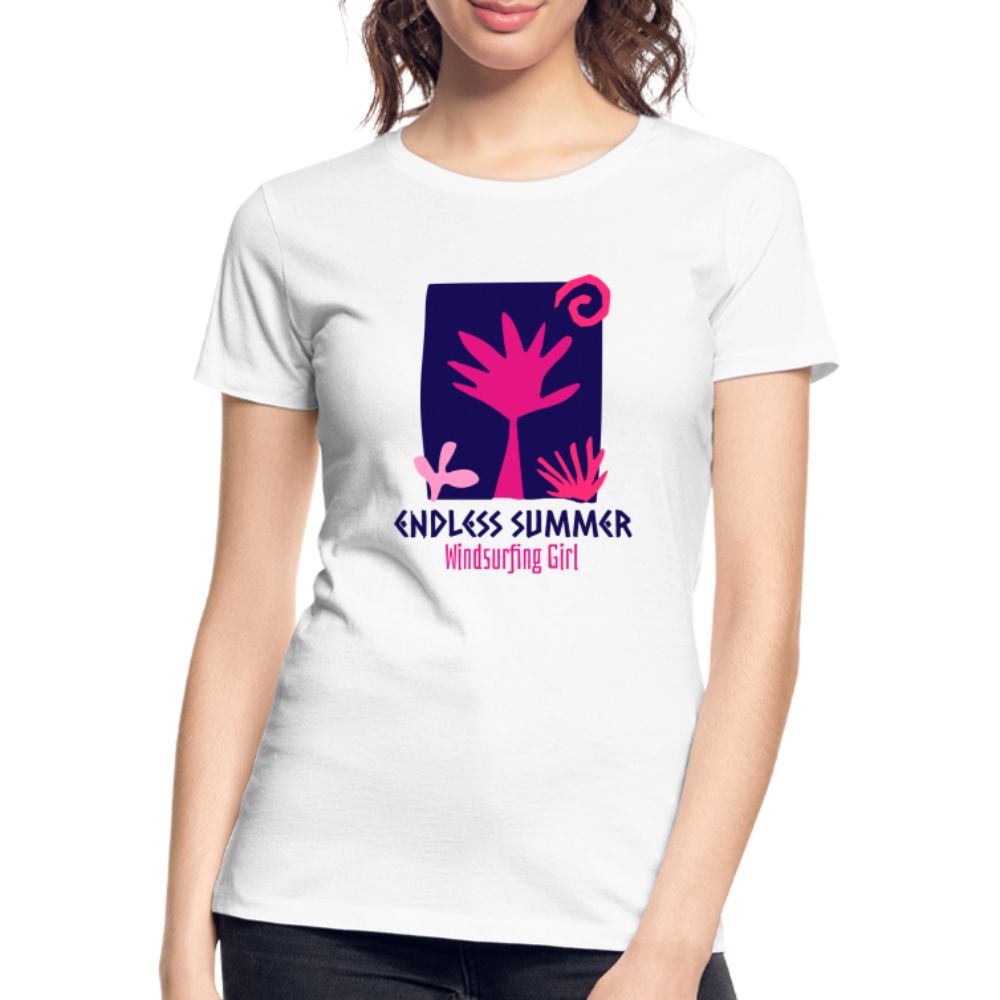 Frauen Premium Bio T-Shirt -endless summer- - Weiß