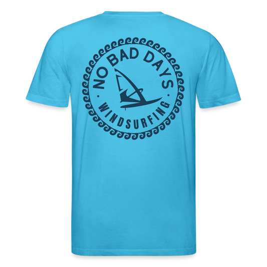 safis Windsurf Shirt - Unisex Bio-T-Shirt CREATOR -no bad days- - Aquablau