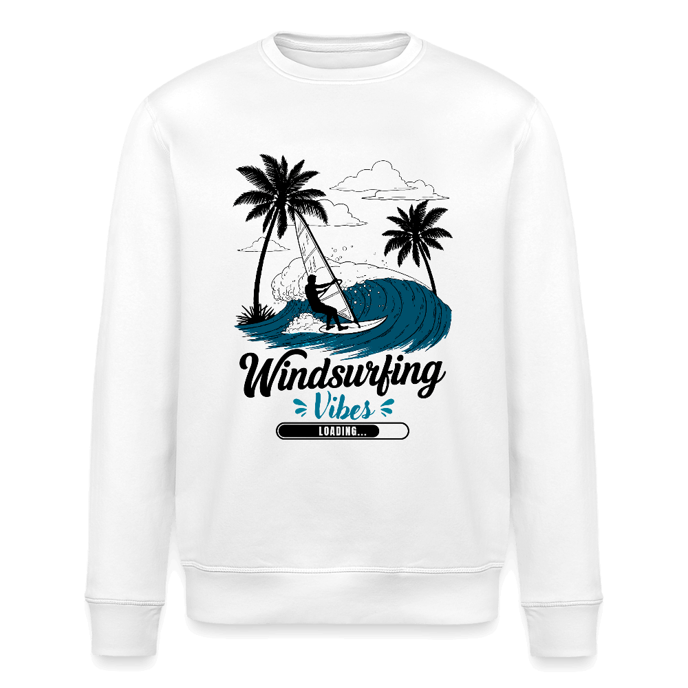 Unisex Bio-Sweatshirt ROLLER -vibes loading- - Weiß