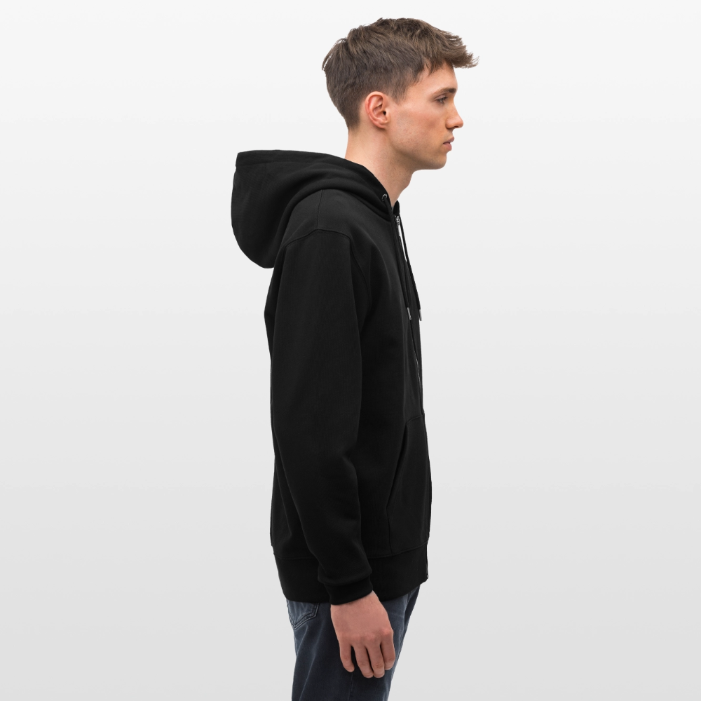 Unisex Bio-Kapuzenjacke CULTIVATOR -buy happiness- - Schwarz
