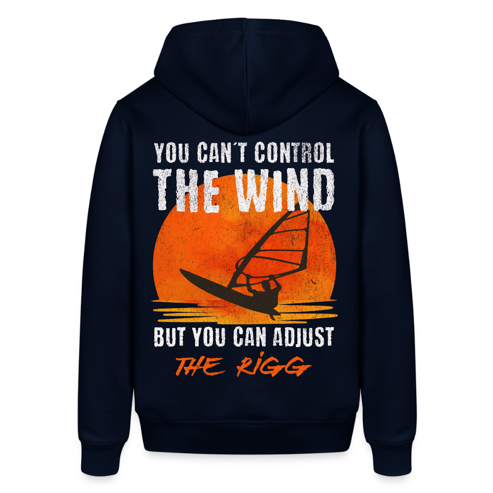 Unisex Bio-Hoodie -you can´t control the wind- - Navy