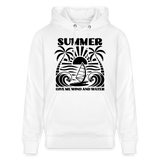 Unisex Bio-Hoodie CRUISER -give me wind and water- - Weiß