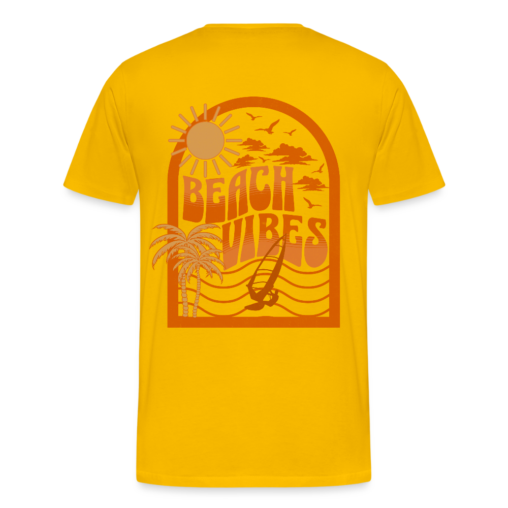 Männer Premium T-Shirt -beach- - Sonnengelb