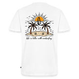 Männer Bio-T-Shirt mit V-Ausschnitt -better life- - Weiß