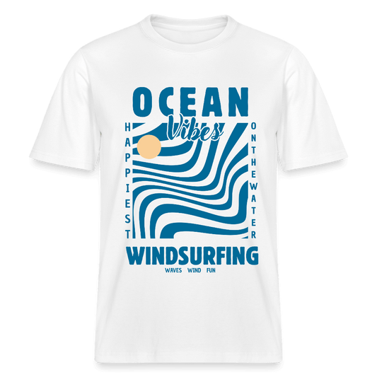 Surfstyles - Windsurf T-Shirt 'Happiest', lockerer Schnitt, nachhaltige Baumwolle.