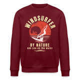 Unisex Bio-Sweatshirt -by nature- - Burgunderrot