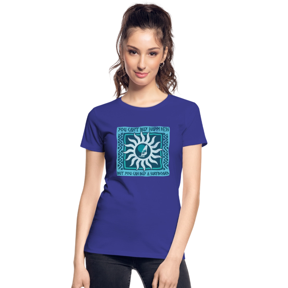 Frauen Premium Bio T-Shirt -buy happiness- - Königsblau