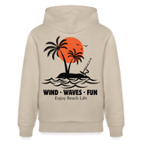 Unisex Bio-Hoodie CRUISER -enjoy life- - Beige