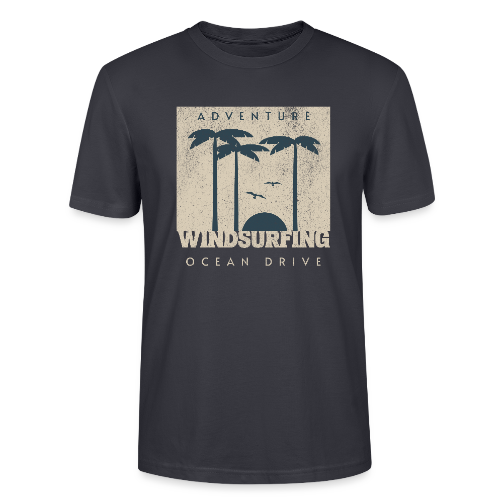 Unisex T-Shirt CRAFTER -ocean drive- - Dunkles Graublau