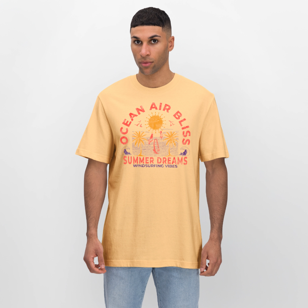 Unisex Relaxed Fit Bio-T-Shirt -ocean air bliss- - Hellgelb