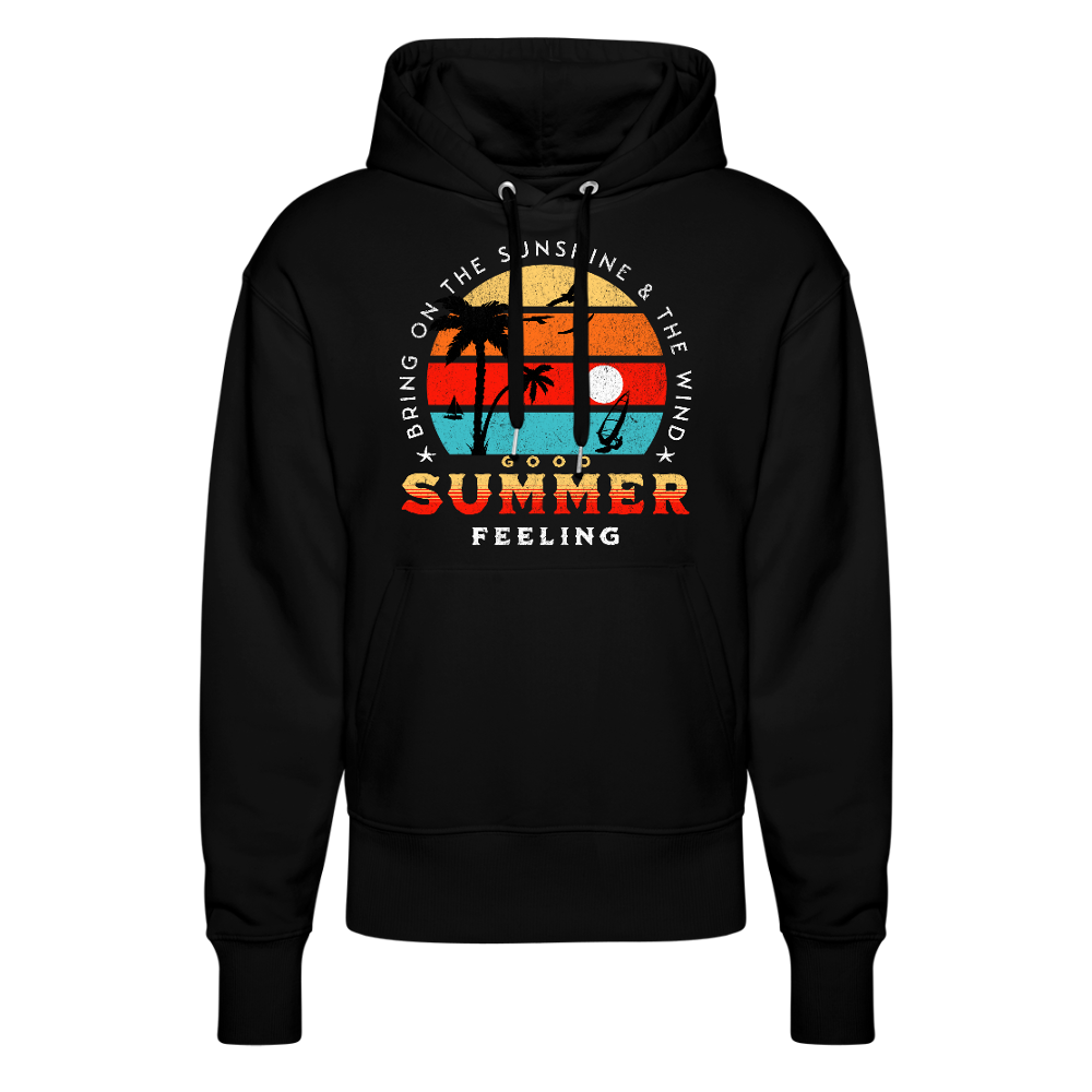Unisex Relaxed Fit Bio-Hoodie -Bring on the sunshine- - Schwarz