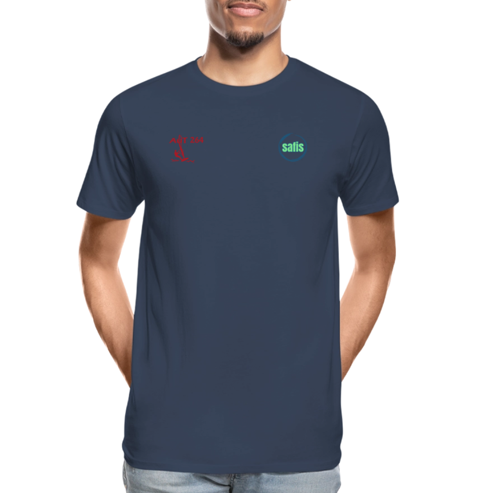 Männer Premium Bio T-Shirt -aut264- - Navy