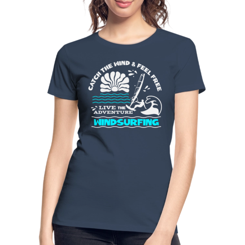Frauen Premium Bio T-Shirt -adventure- - Navy