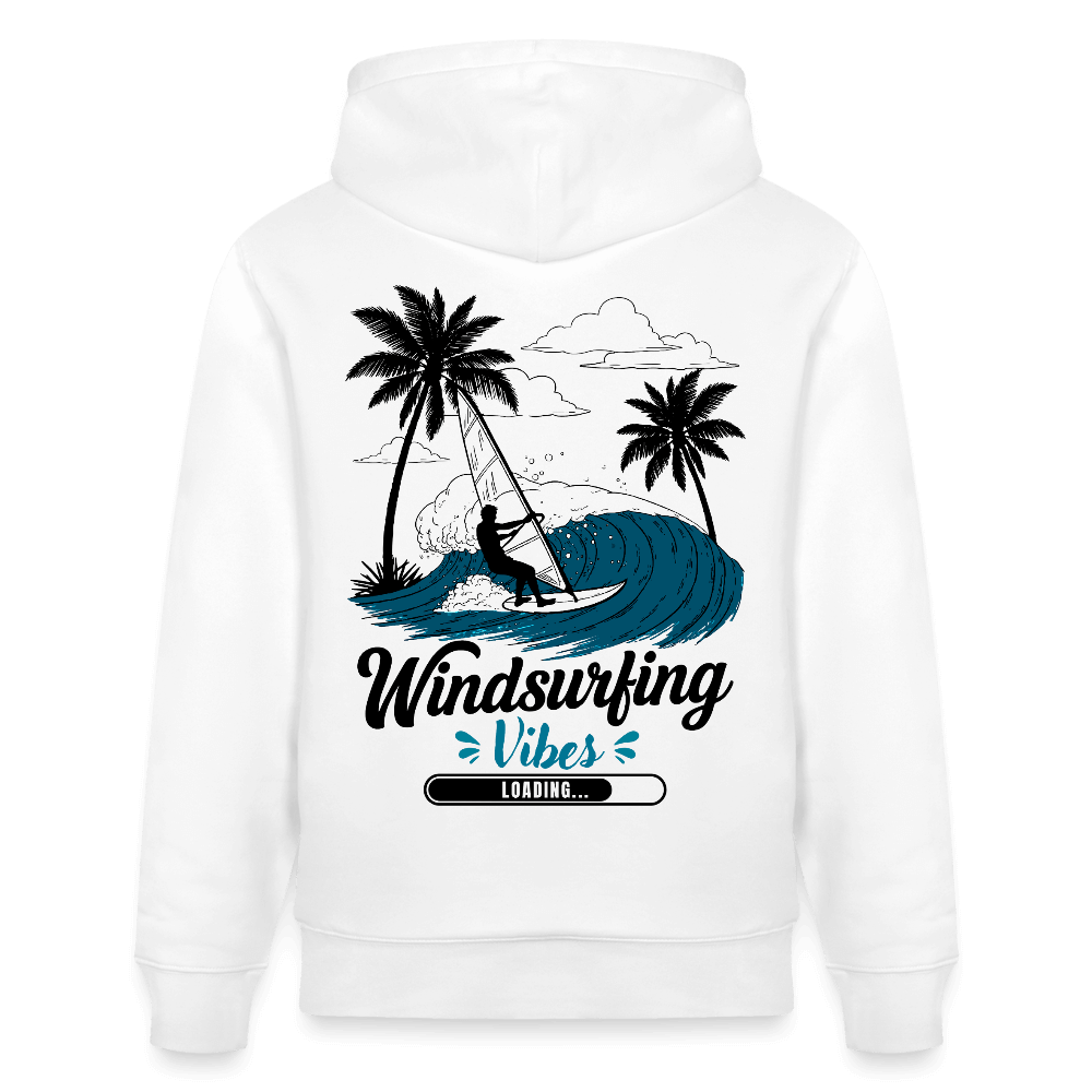 Windsurfer geschenk Hoodie CRUISER -Vibes loading- - Weiß