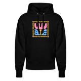 Unisex Relaxed Fit Bio-Hoodie -wavy- - Schwarz