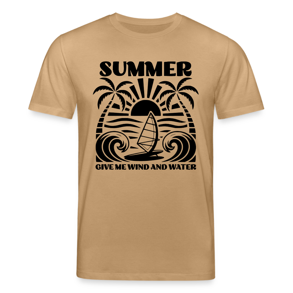 Unisex Bio-T-Shirt CREATOR -give me wind and water- - Karamell