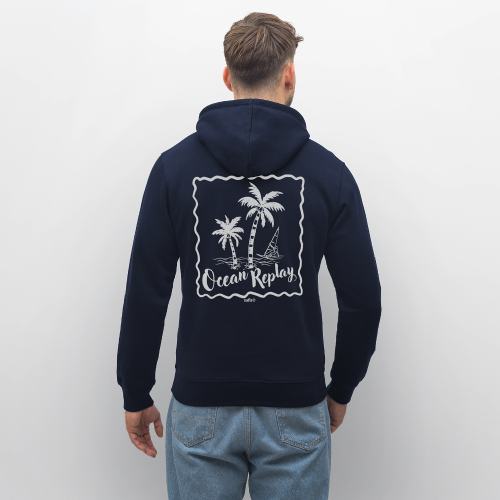 Unisex Bio-Hoodie DRUMMER -ocean replay- - French Navy