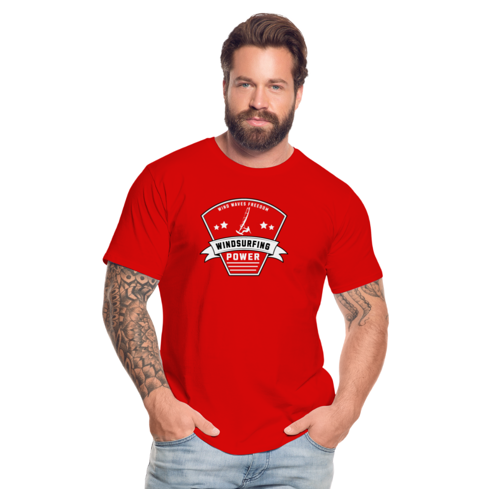 Männer Premium Bio T-Shirt -power- - Rot