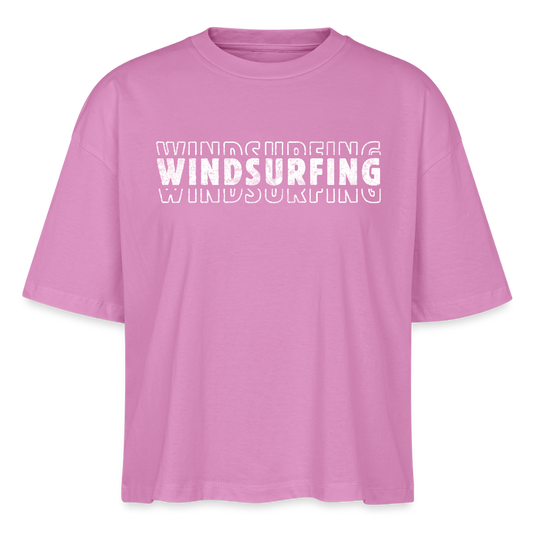 Frauen Boxy Bio-T-Shirt -windsurfing- - Pink