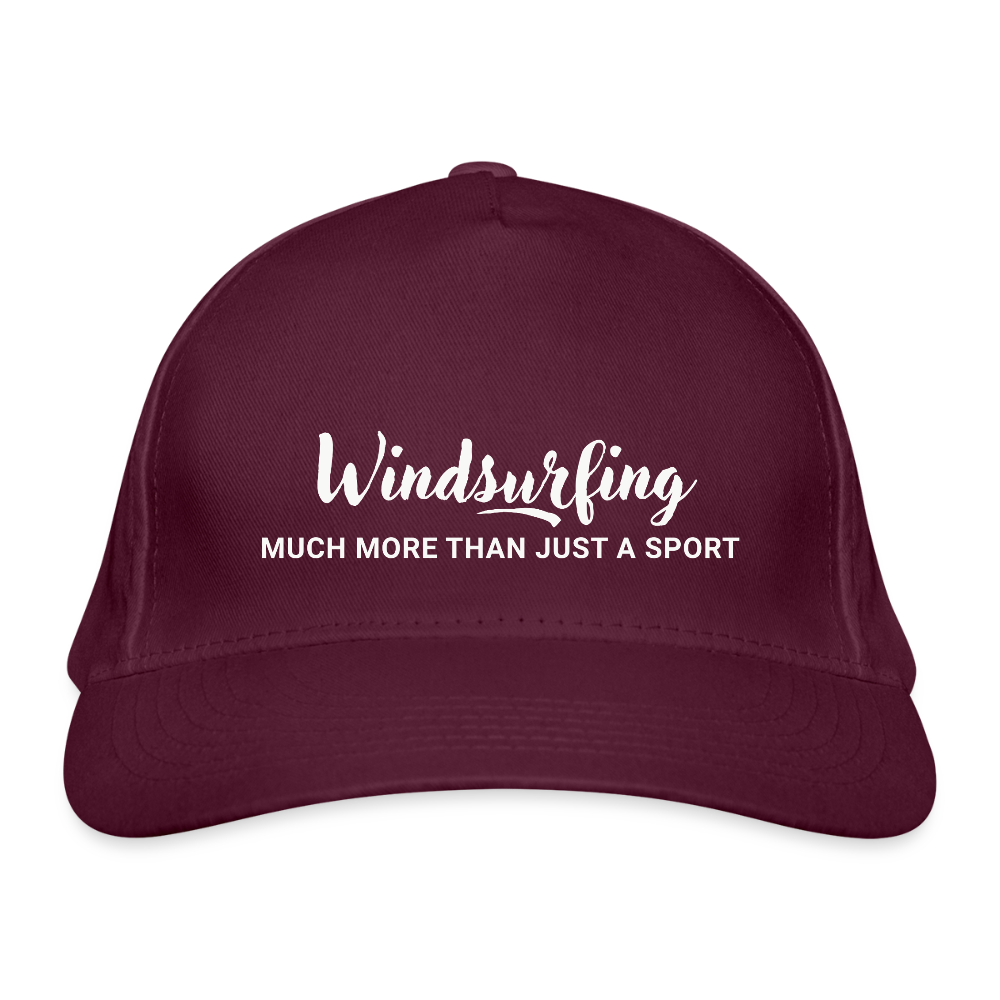 Geschenke Für Windsurfer - Bio-Baseballkappe - Burgunderrot