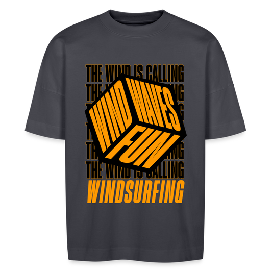 Unisex Oversize Bio-T-Shirt -wind waves fun- - Indigoblau