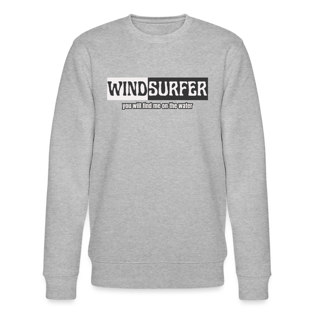 Unisex Bio-Sweatshirt CHANGER -on the water- - Grau meliert