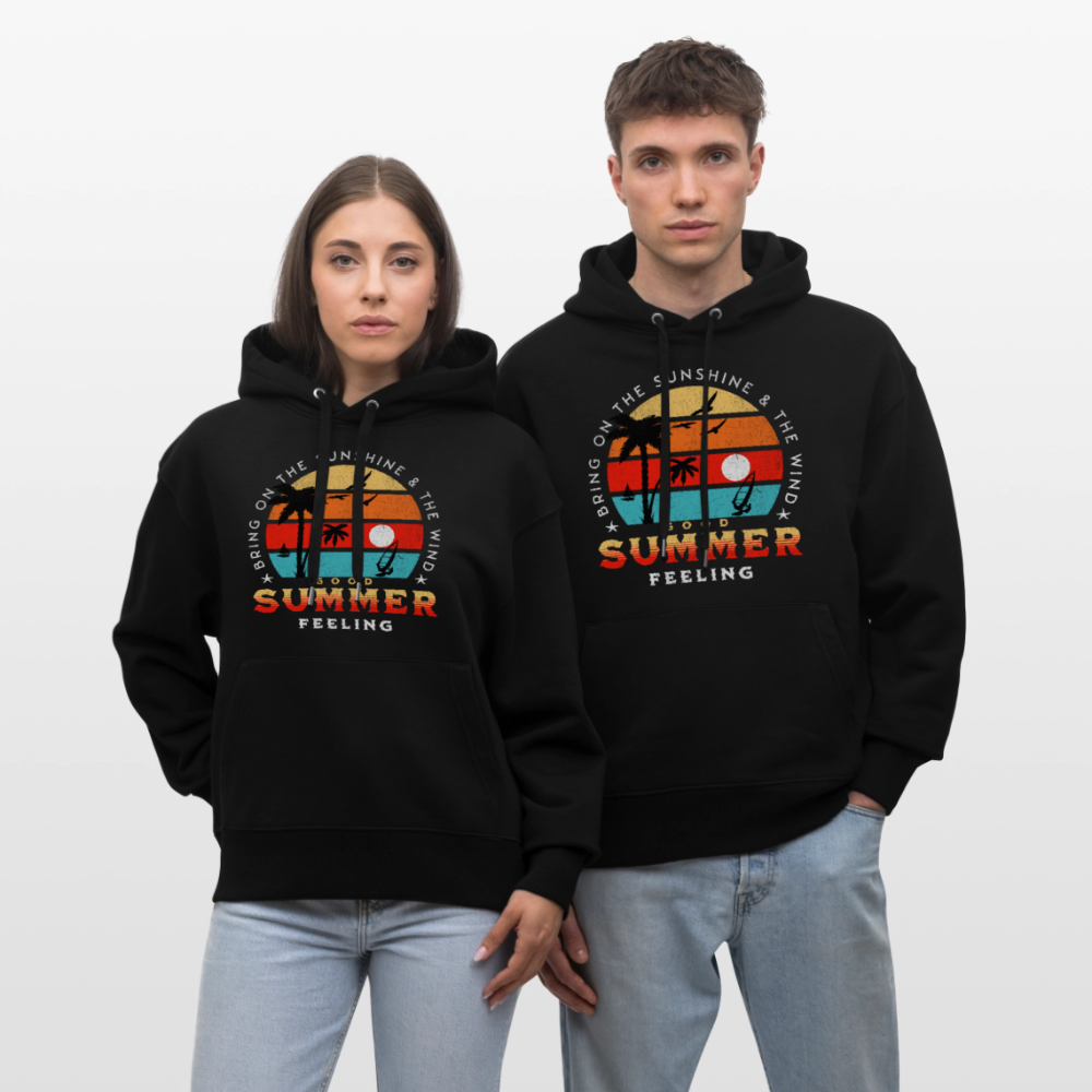 Unisex Relaxed Fit Bio-Hoodie -Bring on the sunshine- - Schwarz