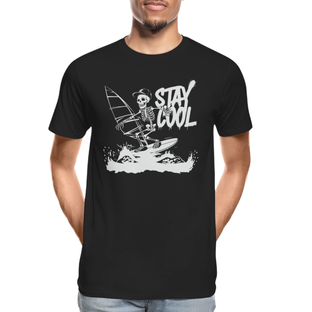Männer Premium Bio T-Shirt -stay cool- - Schwarz