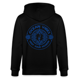 Unisex Bio-Kapuzenjacke -ocean vibes- - Schwarz