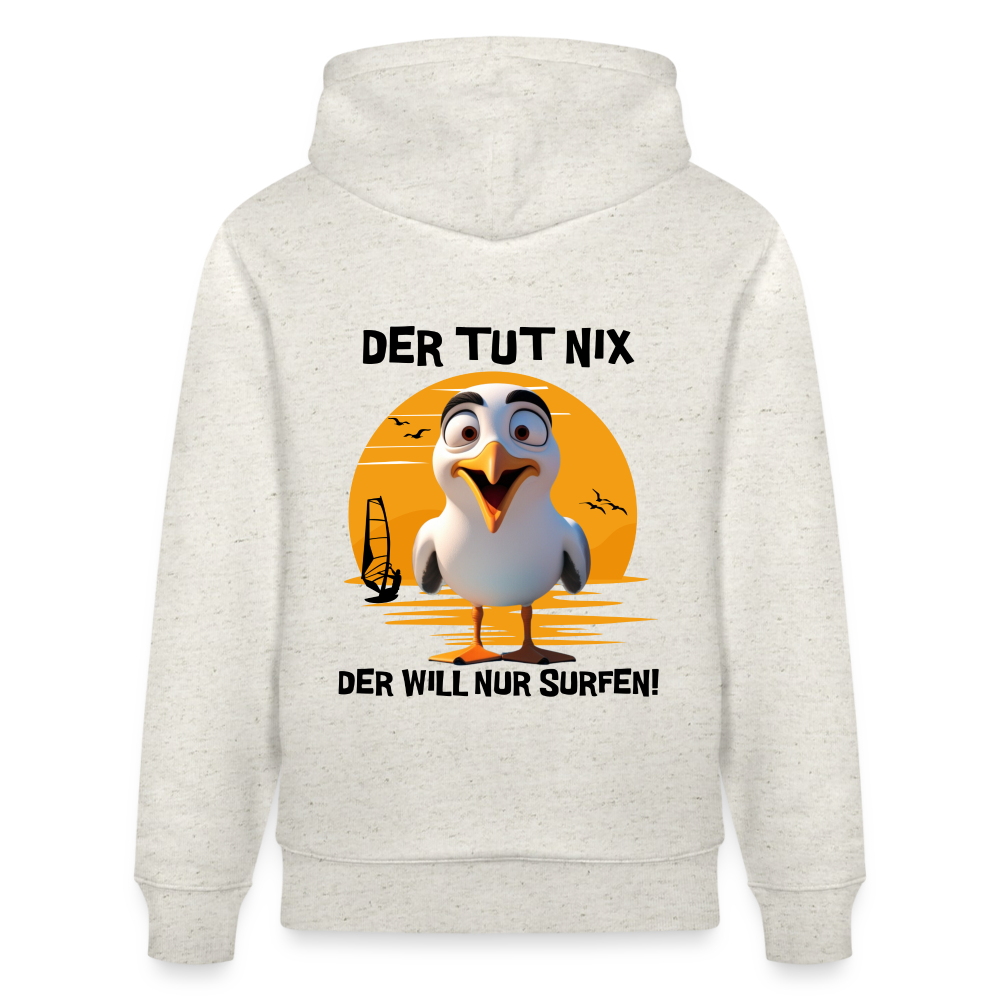 Unisex Bio-Hoodie CRUISER -der tut nix- - Beige meliert
