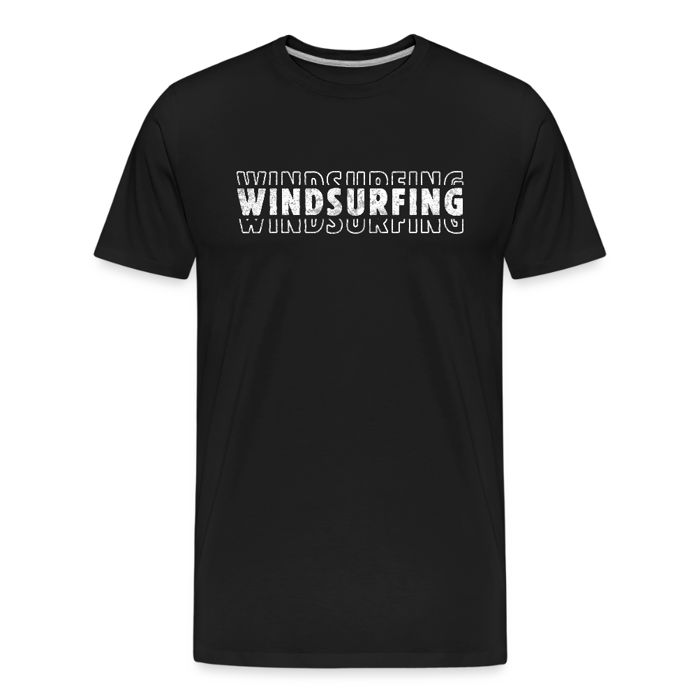 Männer Premium Bio T-Shirt -windsurfing- - Schwarz