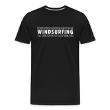 Männer Premium Bio T-Shirt -windsurfing- - Schwarz