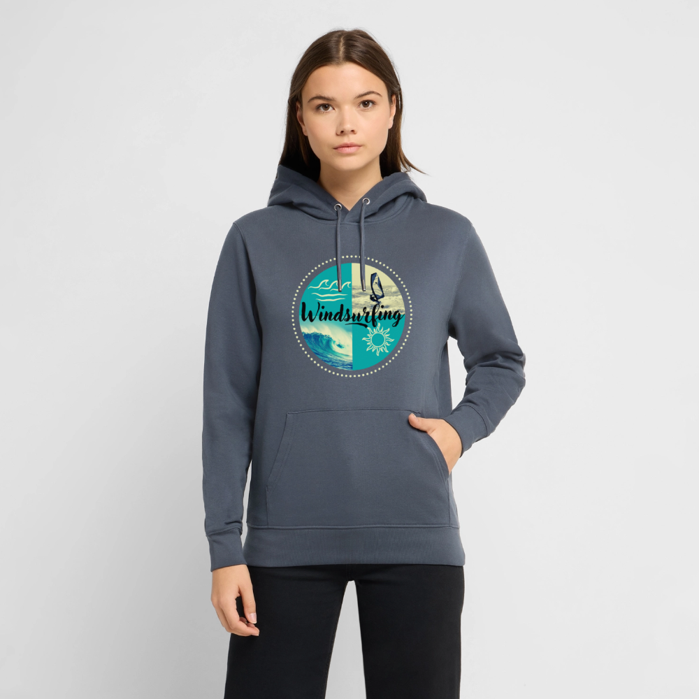 Unisex Bio-Hoodie CRUISER -ocean- - Indigoblau