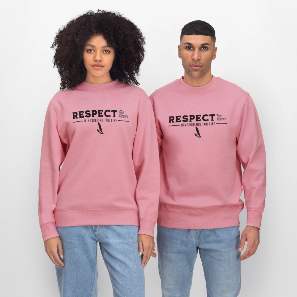Unisex Bio-Sweatshirt CHANGER -respect- - Lila Traum