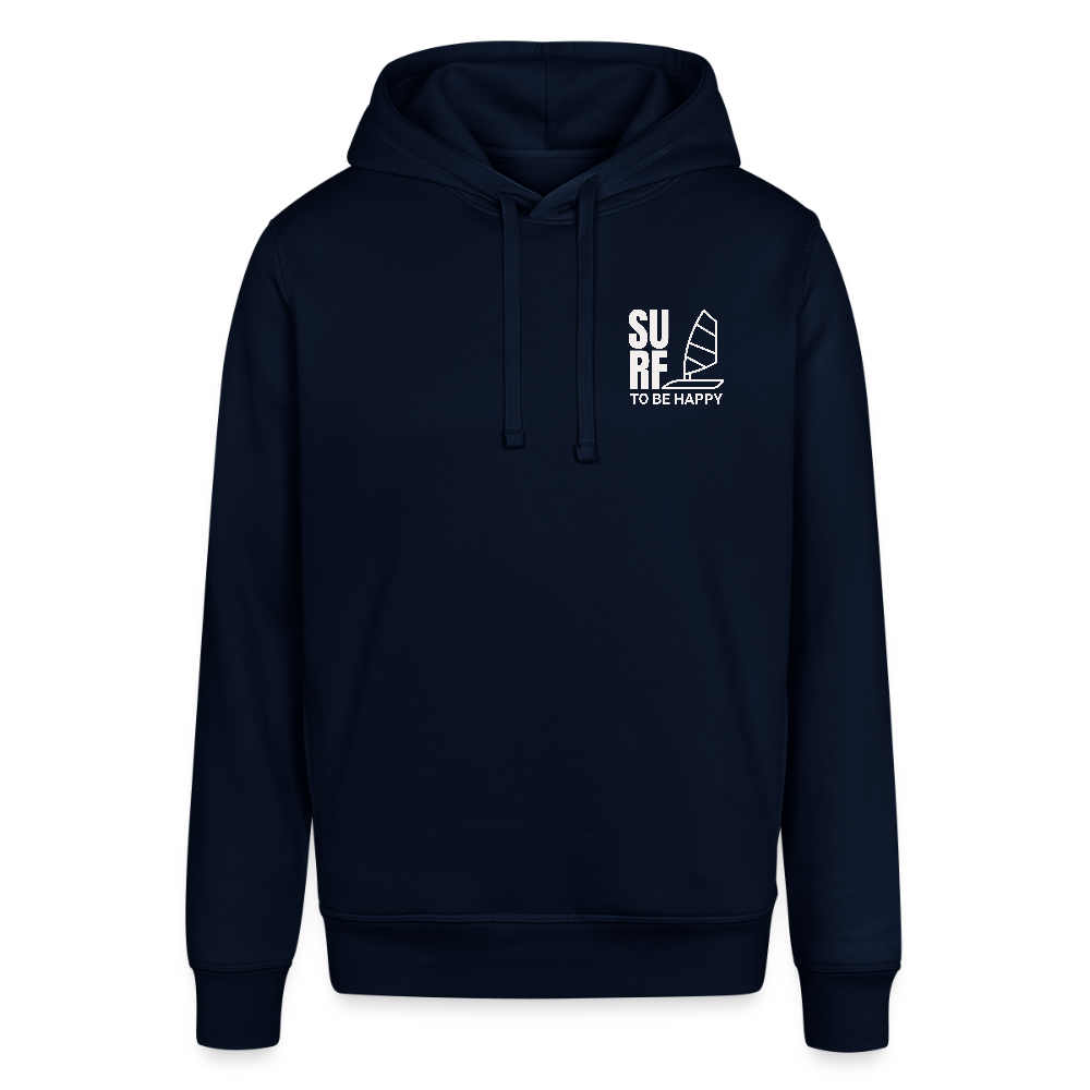 Unisex Bio-Hoodie -surf to be happy- - Navy