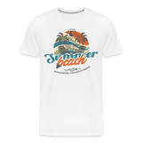 Männer Premium Bio T-Shirt -summer beach- - Weiß
