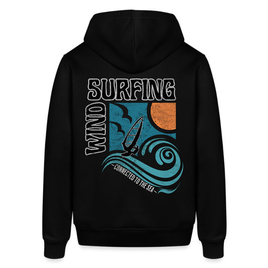 Unisex Bio-Hoodie -connected- - Schwarz