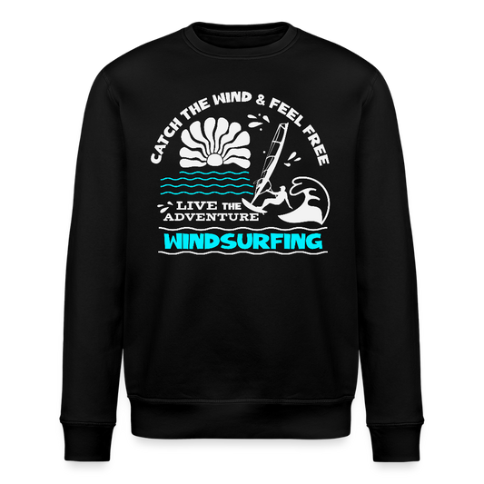 Unisex Bio-Sweatshirt ROLLER -adventure- - Schwarz