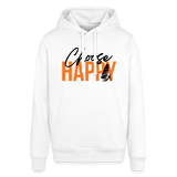 Unisex Bio-Hoodie-happy- - Weiß